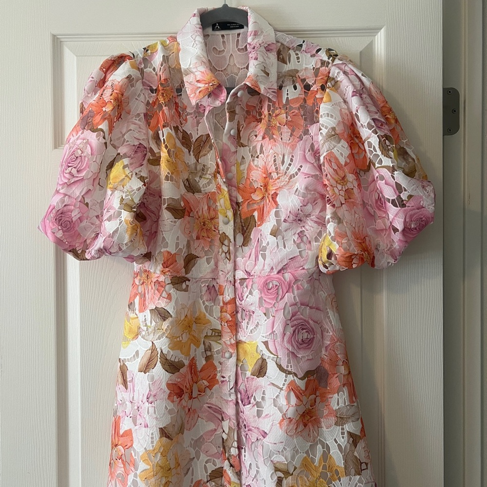 Anewsta Floral mini dress size L